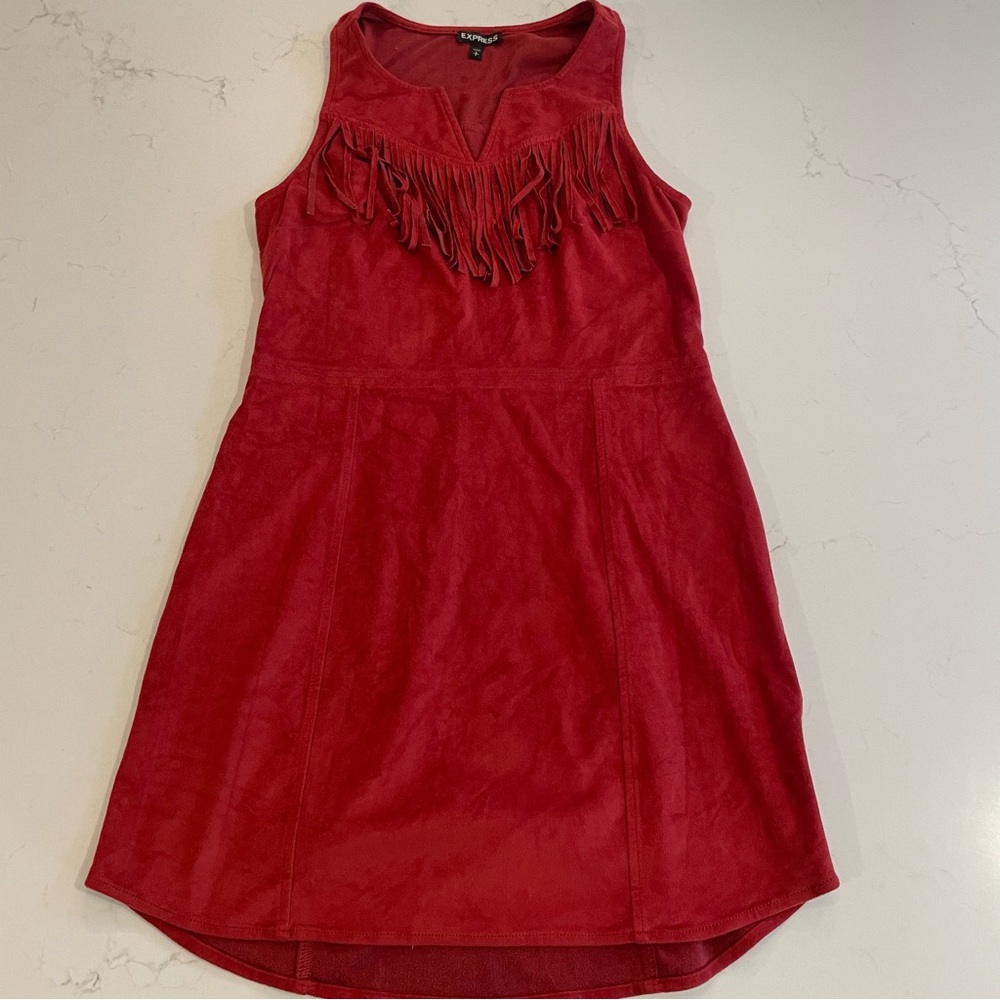 Express boho fringe dress